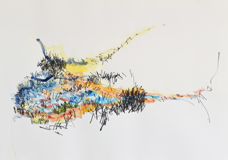 Aquarell, Grafit